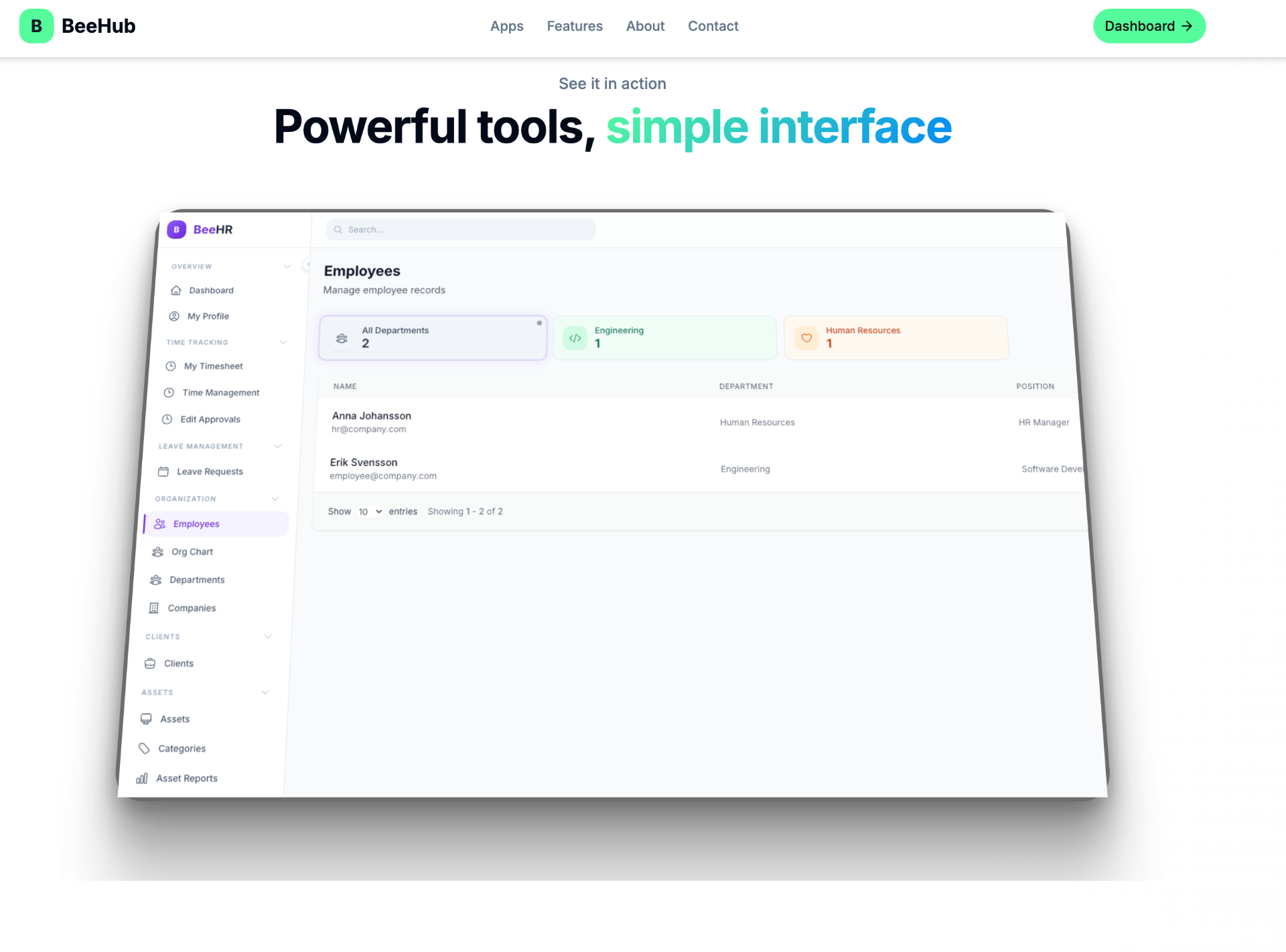 BeeHub preview